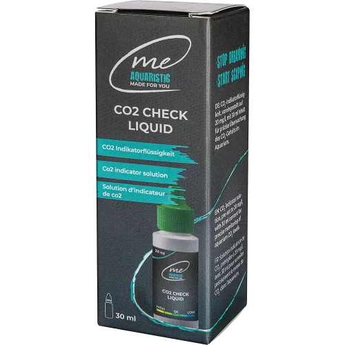 Präzise kalibrierte Testflüssigkeit für eindeutigen Farbumschlag bei optimalen 20 mg/l CO2.