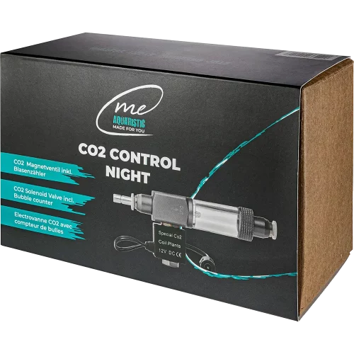 Sichere 12V Niedervolt-Technik am Me Control Night zur Vermeidung von CO2-Verschwendung bei Nacht.