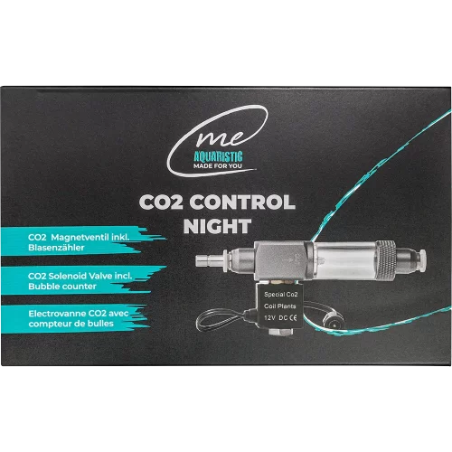 Me CO2 Control Night – Smarte Nachtabschaltung kombiniert Magnetventil und Blasenzähler in einem Gerät.
