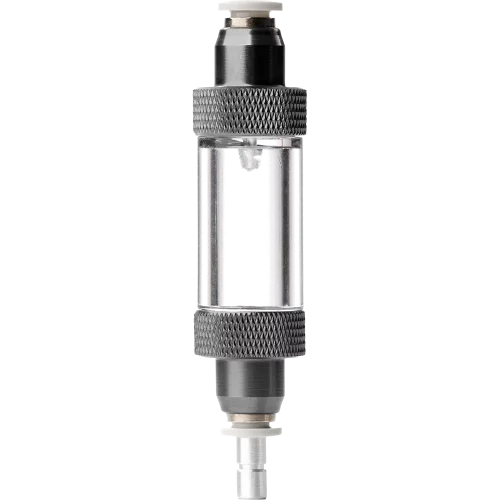 Me CO2 Counter Quick – Präziser Blasenzähler aus klarem Material mit integriertem Rückschlagventil.