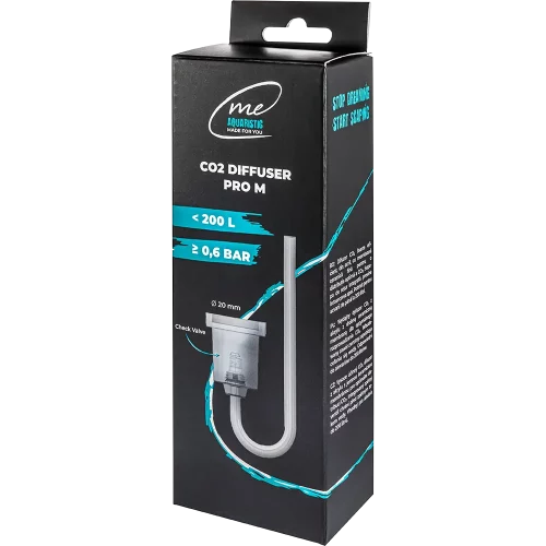 Me CO2 Diffuser Pro M – Leistungsstarker Acryl-Zerstäuber mit großer Membranfläche für Aquarien bis 200 Liter.