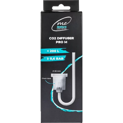 Perfekte CO2-Zerstäubung auch bei hohen Blasenmengen durch die vergrößerte Keramikmembran des Me Pro M.