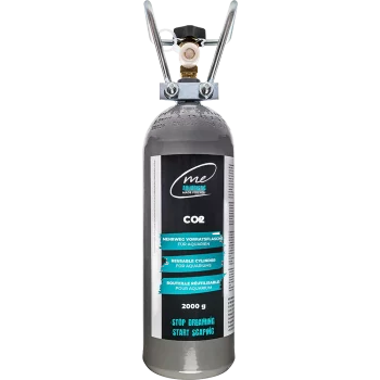 Me CO2 Mehrweg-Flasche 2000g – Kraftvoller 2 kg CO2-Vorrat aus Qualitätsstahl für große Aquarien.