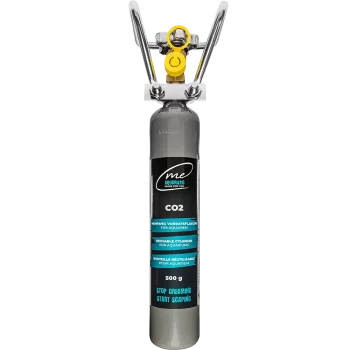 Me CO2 Mehrweg-Flasche 500g – Nachhaltige und wiederbefüllbare Stahlflasche für Profi-Aquascaper.