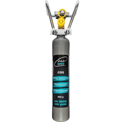 Me CO2 Mehrweg-Flasche 500g – Nachhaltige und wiederbefüllbare Stahlflasche für Profi-Aquascaper.