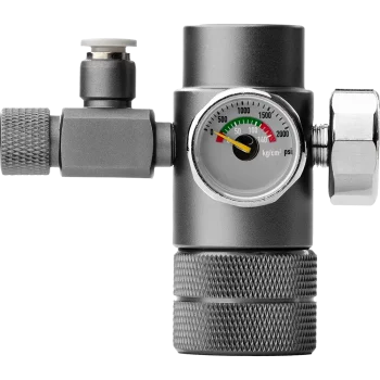 Me CO2 Regulator Basic – Hochwertiger Druckminderer mit 2 Manometern für Flaschen- und Arbeitsdruck.