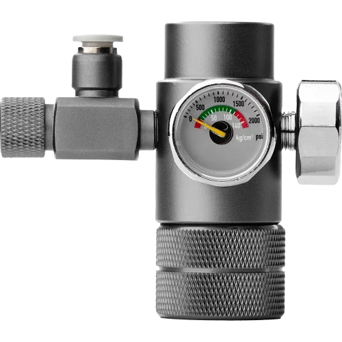 Me CO2 Regulator Basic – Hochwertiger Druckminderer mit 2 Manometern für Flaschen- und Arbeitsdruck.