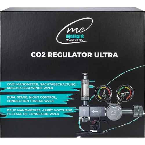 Me CO2 Regulator Ultra – Hochwertiger Druckminderer mit integriertem 12V Magnetventil für die Nachtabschaltung.