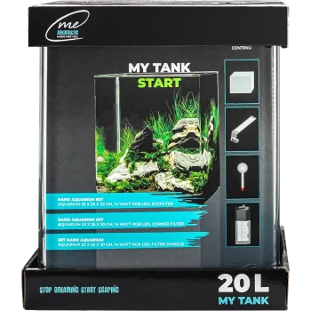 Me My Tank 20 L Start-Set – Komplett-Aquarium mit Chihiros RGB Nano LED und App-Steuerung.