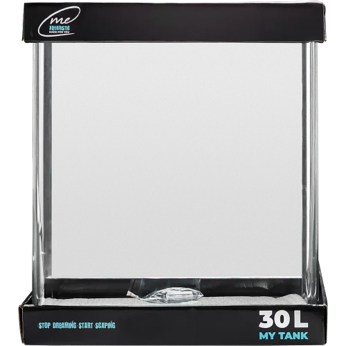 Me My Tank 30 L Aquascape Glasbecken mit gebogener Frontscheibe für Profi-Galerie-Look.