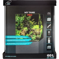 Me My Tank 60 L Pro-Set – Maximale Ausstattung mit 20W Chihiros LED und nahtloser Panorama-Front.