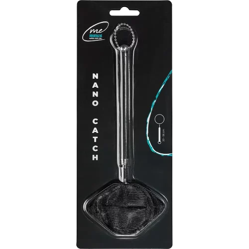 Me Nano Catch Black Round – Rundes Nano-Fangnetz mit feinmaschigem, schwarzem Gewebe für Garnelen und Fische.