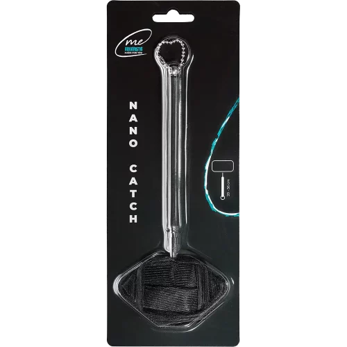 Besonders feinmaschiger Garnelenkescher: Das Me Nano Catch Square verhindert das Hängenbleiben kleinster Bewohner.