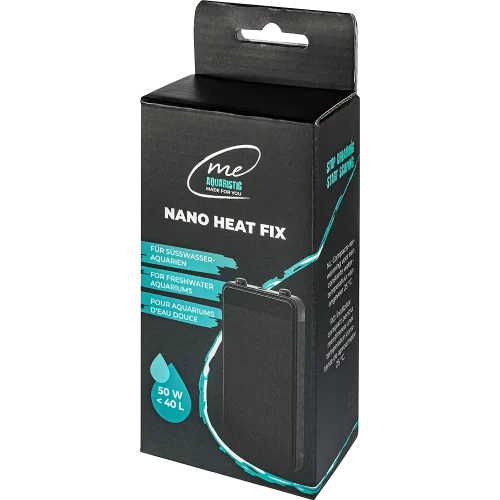 Me Nano Heat FIX 50W – Leistungsstarker 50 Watt Heizstab für stabile Temperaturen in 40 Liter Aquarien.