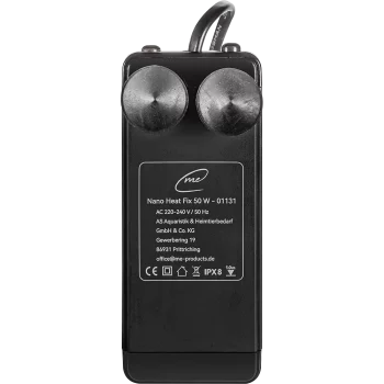 Auf 25 Grad voreingestellter Me Nano Heat FIX 50W Heizer für optimales Klima in Nano-Aquarien.