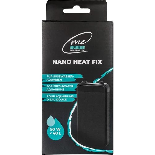 Robuster 50 Watt Heizstab von me Aquaristic für zuverlässige Wärme bei kühlerer Raumtemperatur.