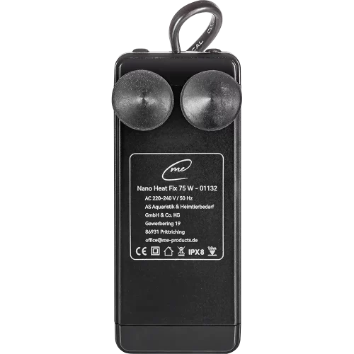 Sicherer Aquarium Wärmespender 75W mit Überhitzungsschutz und kompakter Bauform für Nano-Aquaristik.