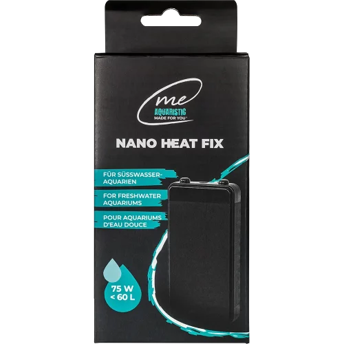 Schlanker 75W Heizstab lässt sich leicht hinter Hardscape oder Pflanzen im 60L Me My Tank verstecken.