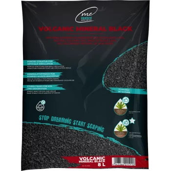 Optimale Wasserzirkulation und Atmungsaktivität im Boden durch 8 Liter poröses Volcanic Mineral.