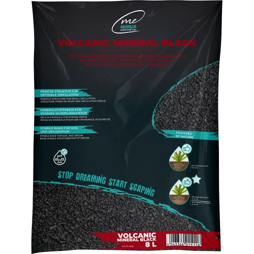 Optimale Wasserzirkulation und Atmungsaktivität im Boden durch 8 Liter poröses Volcanic Mineral.